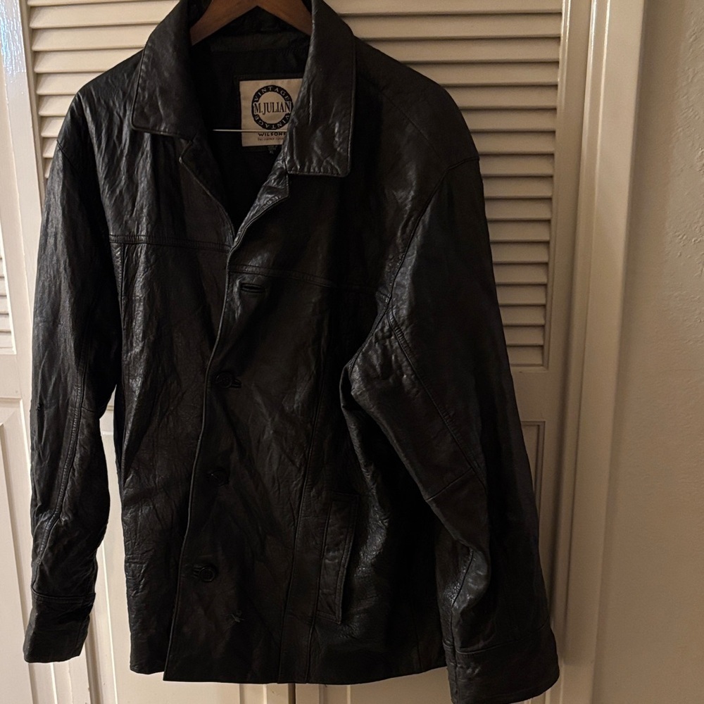 Vintage M. Julian Leather Jacket Well Loved 1990s